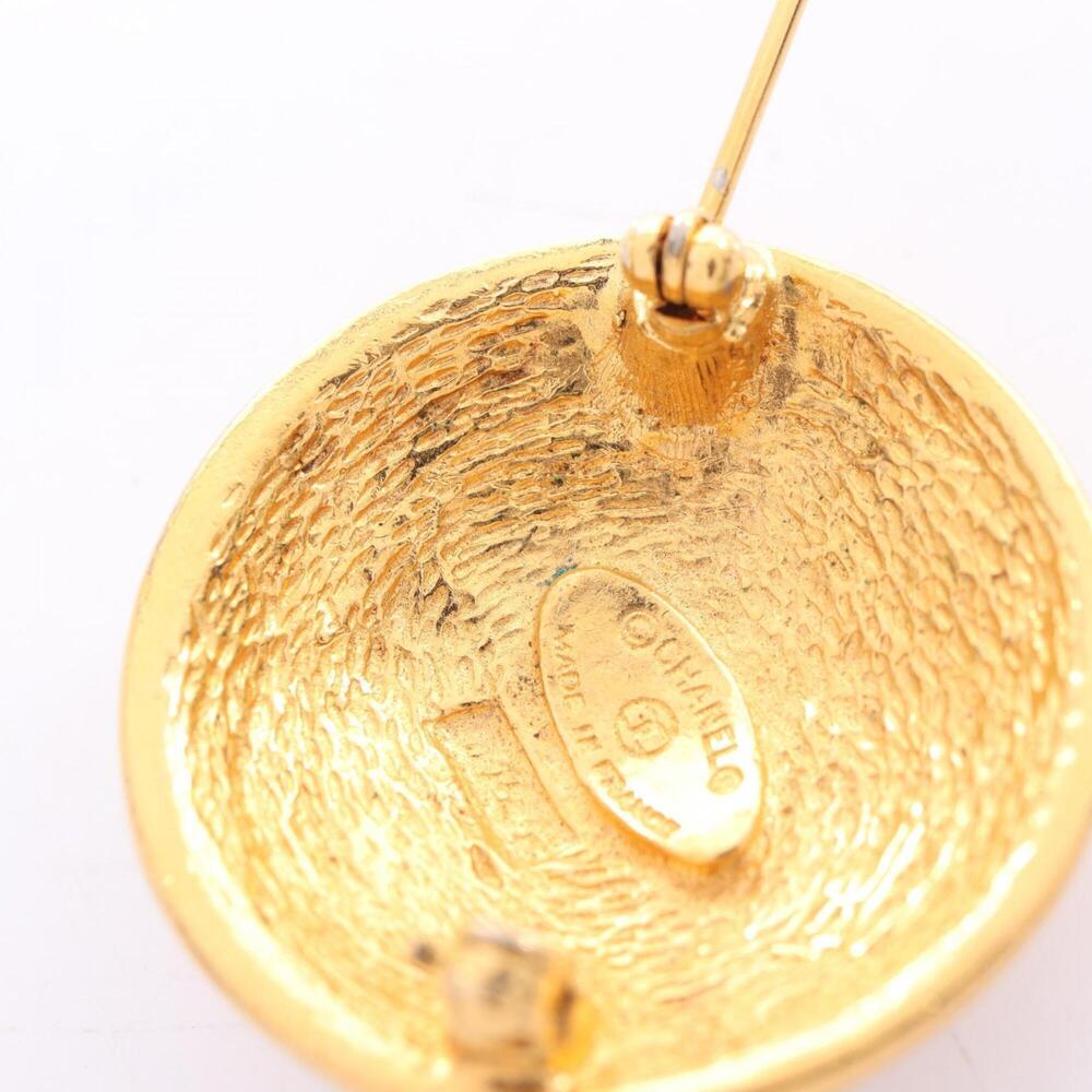 CHANEL Authentic Gold Logo Brooch - Picture 4 of 7